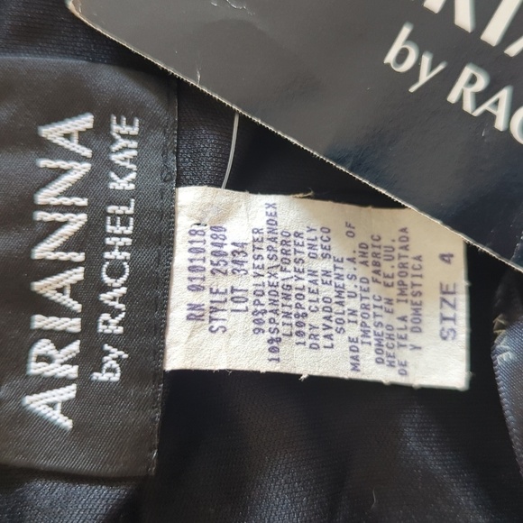 Arianna by Rachel Kaye 80s Tarzan One Shoulder Velvet Sheath Diagonal Hem Gown 4 - Picture 6 of 8